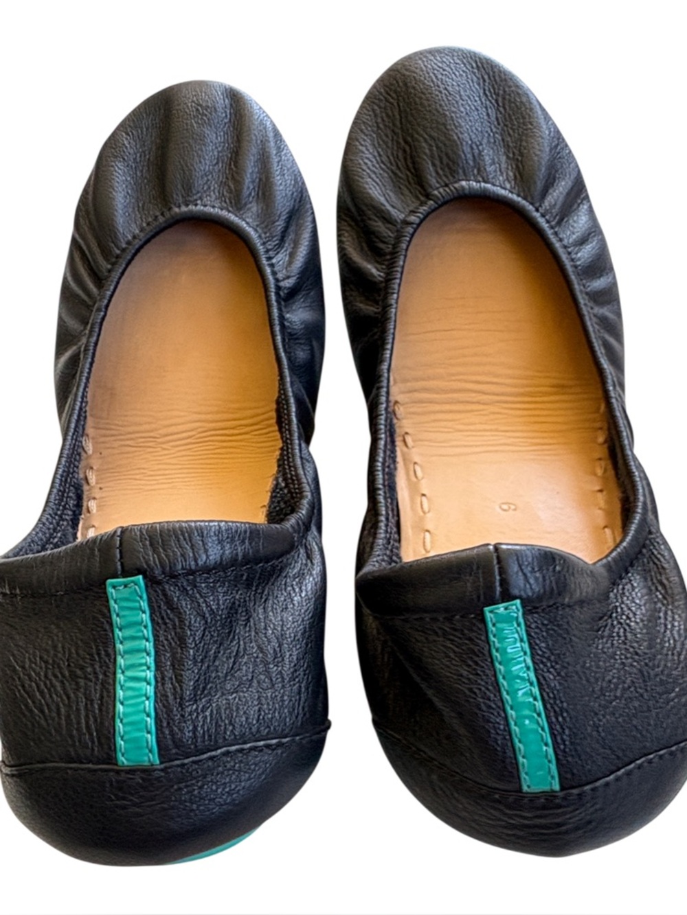 EUC Tieks Leather Ballet Flats Black Size 9 Retail $210.00 - Picture 6 of 8
